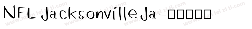 NFL Jacksonville Ja字体转换